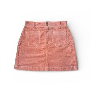 Madewell Corduroy Mini Skirt in Blush